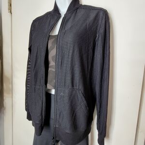 Women's Beyond Yoga XS Black Mesh Jacket